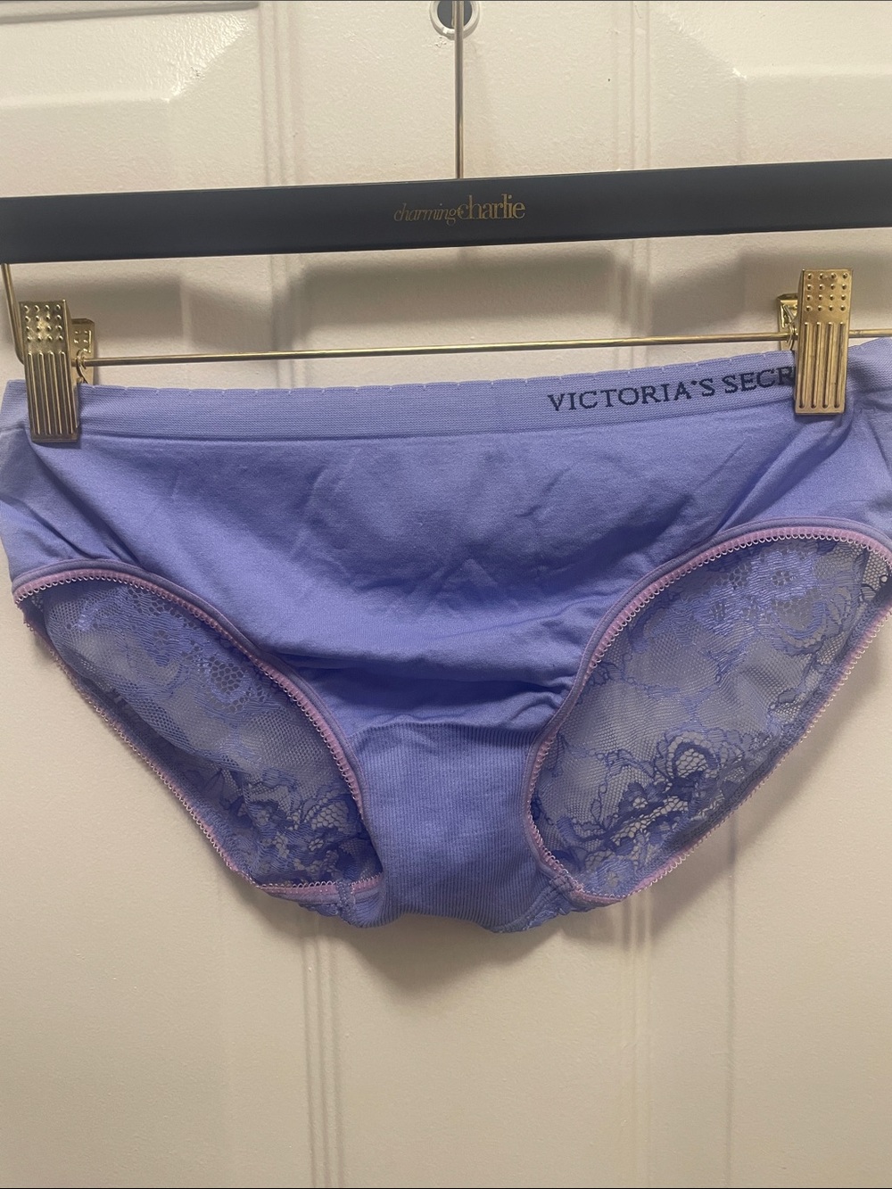 Victoria's Secret Lavender Lace-Trim Bikini Panty